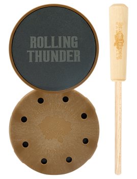 Rolling Thunder Game Call TCP-TDS Thunderdome Pot Calls & Strikers Attracts Turkey Species Hickory/Slate                                                                                                