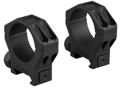 Sig Sauer Electro-Optics SOA63001 Alpha 6 Scope Ring Set Black Stainless Steel 30mm Tube Low                                                                                                            