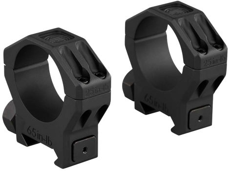 Sig Sauer Electro-Optics SOA63003 Alpha 6 Scope Ring Set Black Stainless Steel 30mm Tube High                                                                                                           