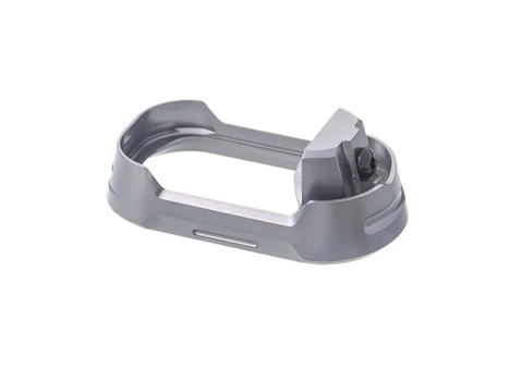Tyrant CNC TDG19G34MWGREYBLKSCRW Magwell Fits Glock 19 Gen 3-4 Grey Aluminum
