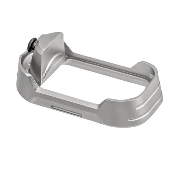 Tyrant CNC TDG17MWG3GREYBLACKSCRE  Magwell Fits Glock 17 Gen 3 Grey Aluminum                                                                                                                            