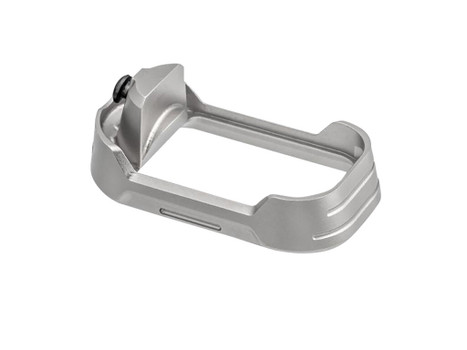 Tyrant CNC TDG17MWG3GREYBLACKSCRE Magwell Fits Glock 17 Gen 3 Grey Aluminum