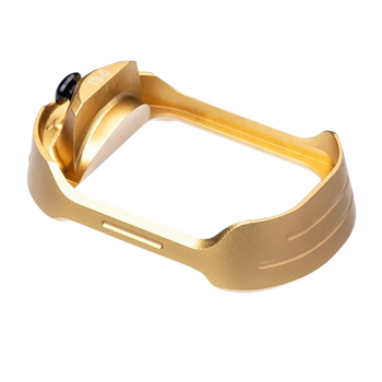 Tyrant CNC TDG19G5MWGOLDBLKSCREW  Magwell Fits Glock 19 Gen 5 Gold Aluminum                                                                                                                             