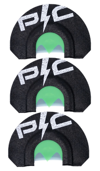 Power Calls 24251  Diaphragm Call Turkey Sounds Black/Green Bat Wing Cut                                                                                                                                