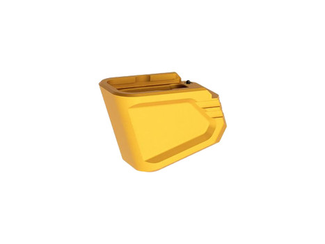 Tyrant CNC TDG17MAGEXGLD Magazine Extension Fits Glock 17/22/34/35/19X Gold Aerospace Grade Aluminum