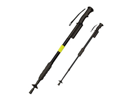 PSP ZAPHSBLK Zap Hike 'N Strike Black Aluminum Includes Removable Reflective Safety Band