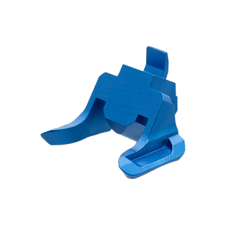 Tyrant CNC TDVP9EBLUE Extended Magazine Release  9mm/40 S&W Fits Heckler & Koch VP9/VP40 Blue Aluminum                                                                                                  