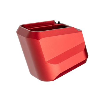 Tyrant CNC TDVP9MAGEXRED Magazine Extension  Fits H&K VP9/VP40/VP30 5rd Red Aluminum                                                                                                                    
