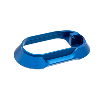 Tyrant CNC TDVP9MWBLUE  Magwell Fits Heckler & Koch VP9/VP40 Blue Aluminum                                                                                                                              