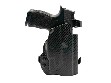 Rounded Gear SSRP365TLR7CFRHOWBPDL Paddle Holster OWB Black Carbon Fiber Kydex Fits Sig P365 Right Hand
