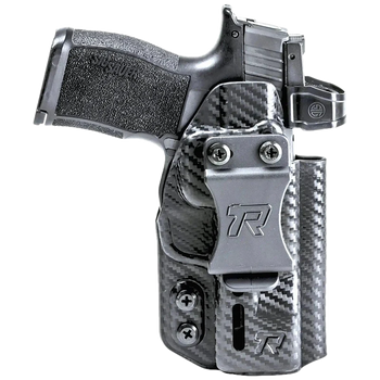 Rounded Gear RGDRUIDSFAHELLCATPROCF Druid  IWB/OWB Black Carbon Fiber Kydex Fits Springfield Hellcat Pro Ambidextrous                                                                                   