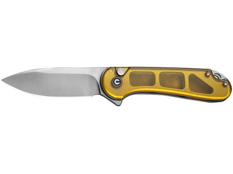 Civivi Knives C18062P-7 Elementum II EDC 2.96" Folding Drop Point Plain Satin Nitro-V Steel Blade, Ultem Handle