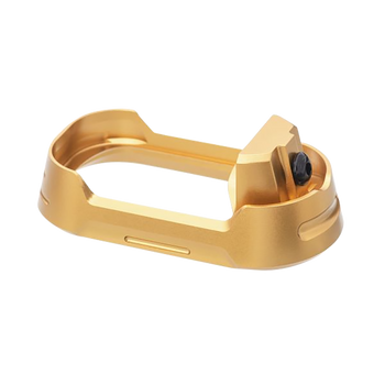 Tyrant CNC TDG19G34MWGLDBLKSRW  Magwell Fits Glock 19 Gen 3-4 Gold Aluminum                                                                                                                             