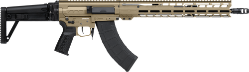 CMMG 86AD60BCT Dissent MK47 7.62x39mm 30+1 (2) 16.10", Coyote Tan Rec/15" M-Lok Handguard, Side Charging Handle, Black Side Folding Stock & Zeroed Grip, Muzzle Brake, 60/90 Ambi Safety, Adj. Gas Block