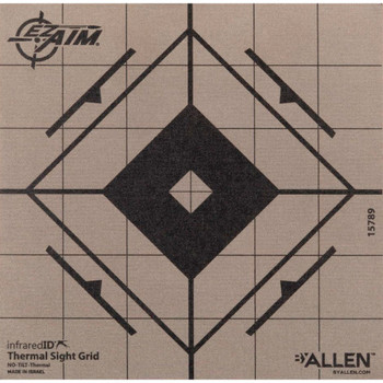 Ez Aim Adhesive Thermal Sight Grid Target 6in