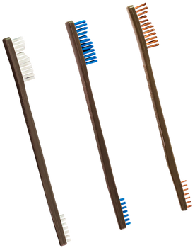 Otis FG3163 AP Brushes  Bronze/Nylon/Stainless Steel Bristles 3 Pack                                                                                                                                    