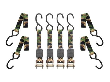 MUDDY MUD-SDRS8-4PK 1"X8' STD DUTY RATCHET STRAP