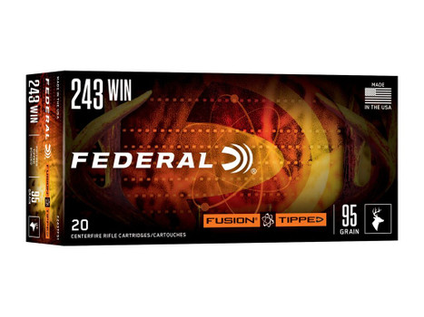 Federal F243TFS1 243Win 95gr Fusion Soft Point 20 Per Box/10 Case