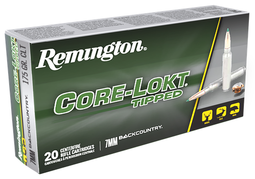 Remington Ammunition 28989 Core-Lokt Tipped  7mmBC 175gr 20 Per Box/10 Case                                                                                                                             