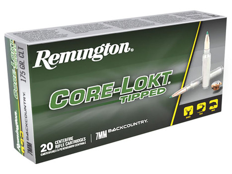 Remington Ammunition 28989 Core-Lokt Tipped 7mmBC 175gr 20 Per Box/10 Case