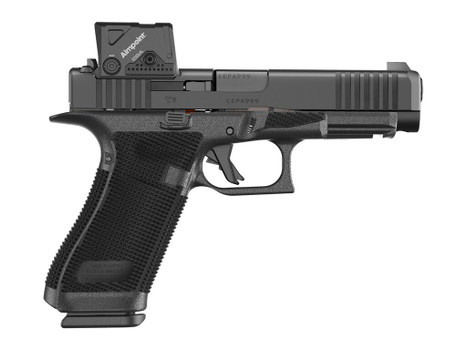 Glock P61750B03DC8A3 G17 Gen6 w/Aimpoint Full Size 9mm Luger 17+1 4.49" Black GMB Barrel, Black nDLC Steel Serrated w/Optic Slide, Black Polymer Frame w/Accessory Rail, Interchangeable Backstrap Grip