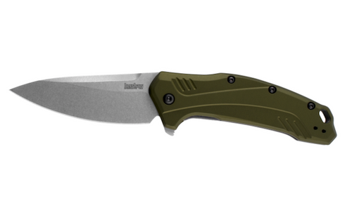KERSHAW LINK OLIVE ALUMINUM 3.25"