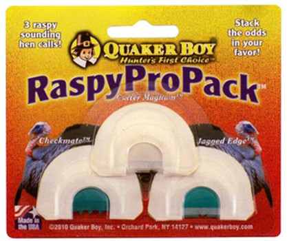 QBOY RASPY PRO PACK MOUTH CALLS 3PK