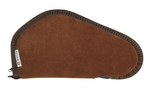 Heritage Cases 8611 Handgun Case  Brown Suede w/Black Trim, Faux Sherpa Lining & Foam Padding, Lockable Zippers 11" L                                                                                   