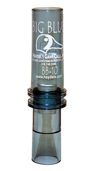 Haydel's Game Calls BB10 "Big Blue"  Open Call Double Reed Bluewing Teal Sounds Attracts Ducks Clear Acrylic                                                                                            