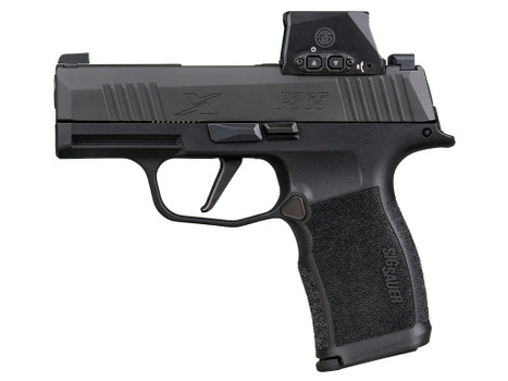 Sig Sauer 365X9BXR3RXSL P365X w/Romeo-X Sig Loc 9mm Luger 12+1 3.10" Black Barrel, Black Nitron Stainless Steel Serrated w/Optic Slide, Black Polymer Frame w/Accessory Rail, Sig ROMEO-X SIG-LOC