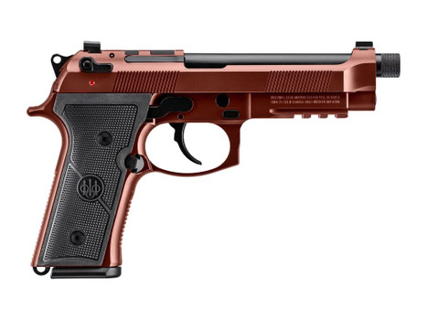 Beretta USA JS92M9A4GCLA15 M9A4 Overlanding Full Size Frame 9mm Luger 15+1 5.10" Black Threaded Barrel, Clay Cerakote Steel Optic Ready/Serrated Slide, Clay Cerakote Aluminum Frame w/Beavertail & Pica