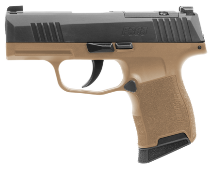 Sig Sauer 3659CTXR3P P365X  Micro-Compact Frame 9mm Luger 10+1 3.10" Steel Barrel, Optic Ready/Serrated Slide, Coyote Tan Stainless Steel Frame w/Accessory Rail, Polymer Grip                          