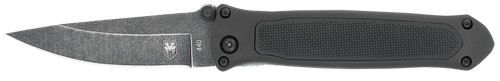 CobraTec Knives BLKHRQS Quick Strike  3.25" Folding Drop Point Plain Stonewashed 440 SS Blade, 4.50" G10 Handle                                                                                         