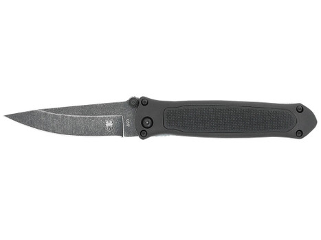 CobraTec Knives BLKHRQS Quick Strike 3.25" Folding Drop Point Plain Stonewashed 440 SS Blade, 4.50" G10 Handle