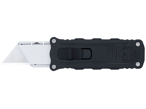 CobraTec Knives CTOTFUKSBBLK Utility OTF Aluminum Blade, 3.38" Black Anodized Aluminum Handle