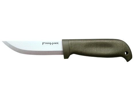 Cold Steel CS-20NPK Finn Hawk 4" Fixed Plain Cryo 4116 SS Blade/OD Green TPR Handle