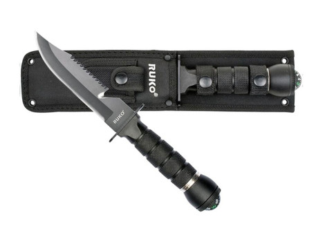 RUKO RUK0163 420J2 6"SURVIVAL FIXED W/COMPASS