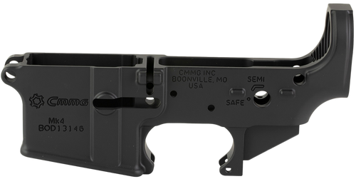 CMMG 55CA102AB Mk4 Lower Receiver Stripped, Armor Black Cerakote, Fits AR-15                                                                                                                            