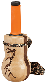 Wayne Carlton's Calls HSWCC70167 Lil' Heifer Cow Call Calf/Cow Sounds Walnut/Maple Wood Barrel                                                                                                          