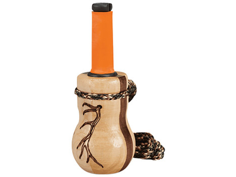 Wayne Carlton's Calls HSWCC70167 Lil' Heifer Cow Call Calf/Cow Sounds Walnut/Maple Wood Barrel