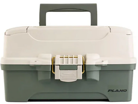 TWO-TRAY TACKLE BOX GREEN/TAN