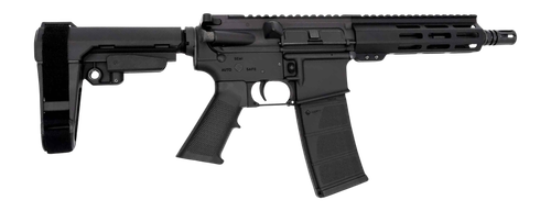 Andro Corp Industries 5568CB ACI-15 CQB 5.56 NATO 30+1 8" Black Nitride Threaded Barrel, Black Anodized Aluminum Receiver w/Picatinny Rail, M-LOK Handguard, Black Polymer SBA3 Pistol Brace, Black A2 G