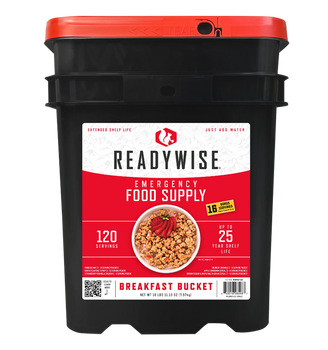 Wise Foods RW10121 Emergency Supplies Breakfast Bucket 120 Servings                                                                                                                                     