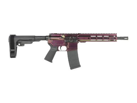 Shark Coast Tactical SCC07268RZRBK-P Razorback 5.56 NATO 30+1 10.50" Black Nitride Threaded Barrel, Aluminum Receiver w/Picatinny Rail, M-LOK Handguard, Polymer SB Tactical SBA3 Brace, Polymer Grip