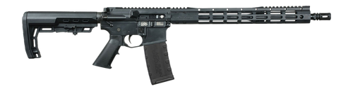 Black Rain Ordnance BRO-26052801 Spec15 5.56 NATO 30+1 16" Black Nitride Barrel, Matte Black Cerakote Aluminum Receiver w/Picatinny Rail, M-LOK Handguard, MFT Minimalist Black Polymer Stock, Black G.I