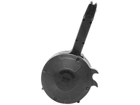Kci Usa Inc KCIMZ027 Glock 50rd Drum 9mm Luger Black Polymer Fits Double Stack Glock
