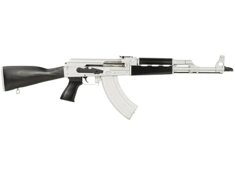 Zastava Arms Usa ZR7762CSB ZPAPM70 7.62x39mm 30+1 16.30" Black Chrome Lined Steel Barrel, Silver Receiver, Black Polymer Handguard, Fixed Dark Walnut Synthetic Stock