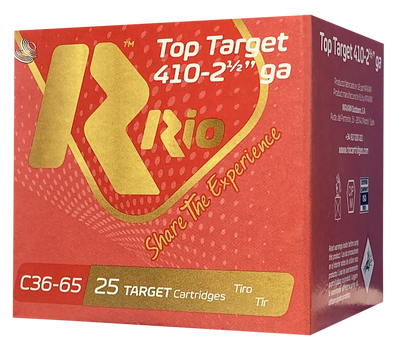 Rio Ammunition RC369 Top Target  410Gauge 2.50" 9Shot 25 Per Box/10 Case                                                                                                                                