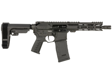 CMMG 30AF20AAB Banshee MK4 300 Blackout 30+1 8" Black Nitride Medium Taper Threaded Barrel, EML 7" M-LOK Handguards, Black Armor Cerakote Aluminum Picatinny Rail Receiver, CMMG Zeroed Grips