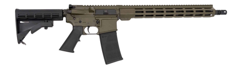 Andro Corp Industries 55616BBODG ACI-15 Bravo 5.56 NATO 30+1 16" Black Nitride Threaded Barrel, OD Green Aluminum Receiver w/Picatinny Rail, M-LOK Handguard, M4 Black Polymer Stock, Black A2 Grip     